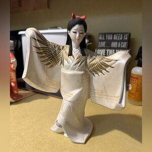 White Heron Dancer, #3 of 6, signed, unglazed, The Hamilton Collection